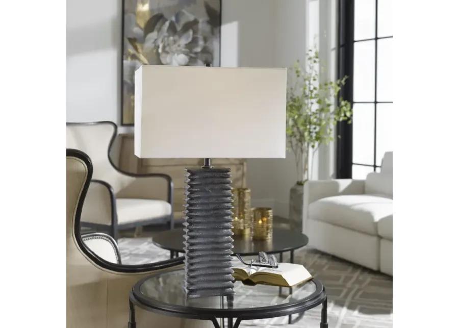 Sanderson Metallic Charcoal Table Lamp