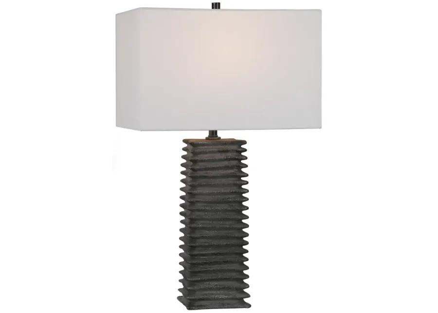 Sanderson Metallic Charcoal Table Lamp