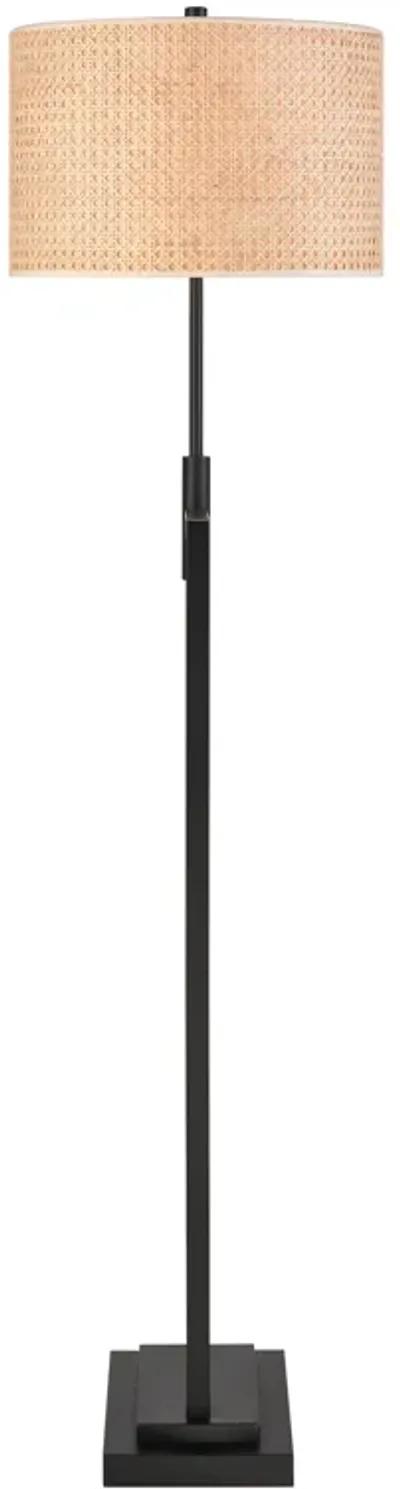 Baitz 62.5'' High 1-Light Floor Lamp - Matte Black - Includes LED Bulb