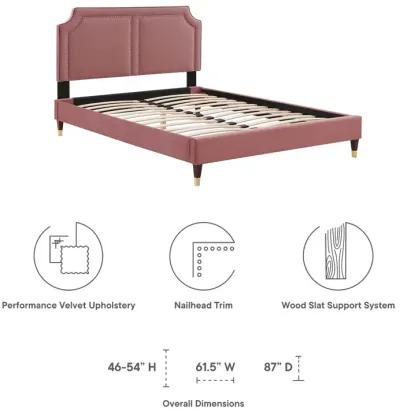 Novi Performance Velvet Queen Bed