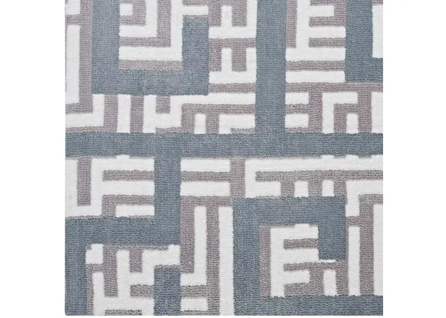 Nahia Geometric Maze 8x10 Area Rug