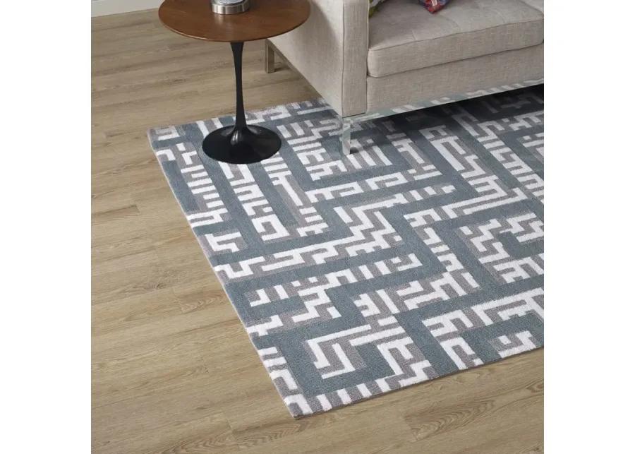 Nahia Geometric Maze 8x10 Area Rug