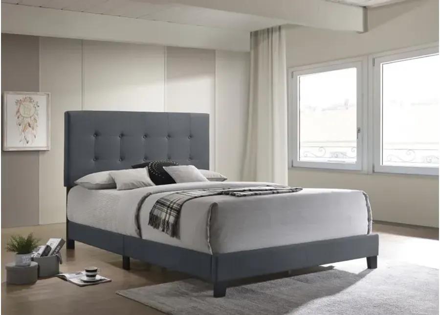 Aaliyah Tufted Upholstered Queen Bed Grey