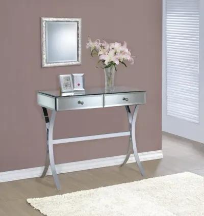 Scilla 2-drawer Console Table Clear Mirror