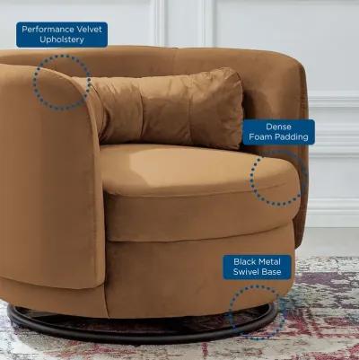 Relish Performance Velvet Performance Velvet Swivel Chair