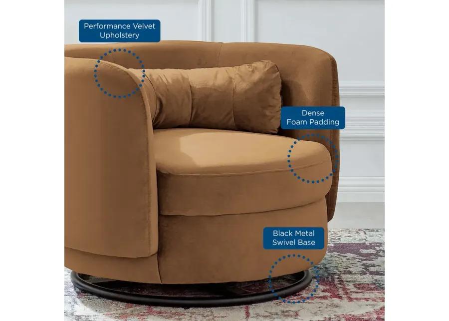 Relish Performance Velvet Performance Velvet Swivel Chair