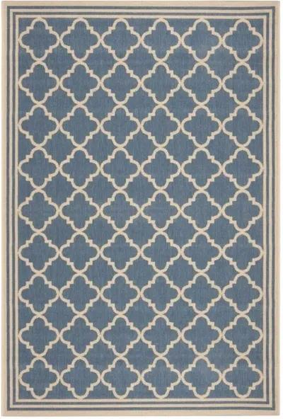 Safavieh BEACH HOUSE Collection BHS121M-5 Blue / Creme 5'-3" X 7'-6"