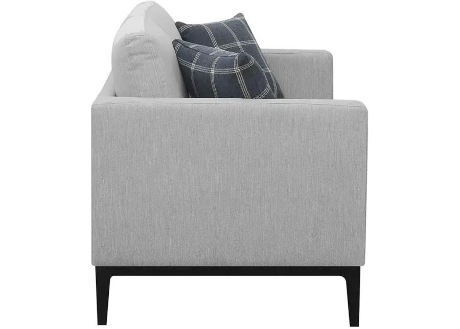 Apperson Cushioned Back Loveseat Light Grey