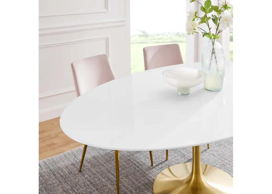 Lippa 78" Oval Wood Dining Table