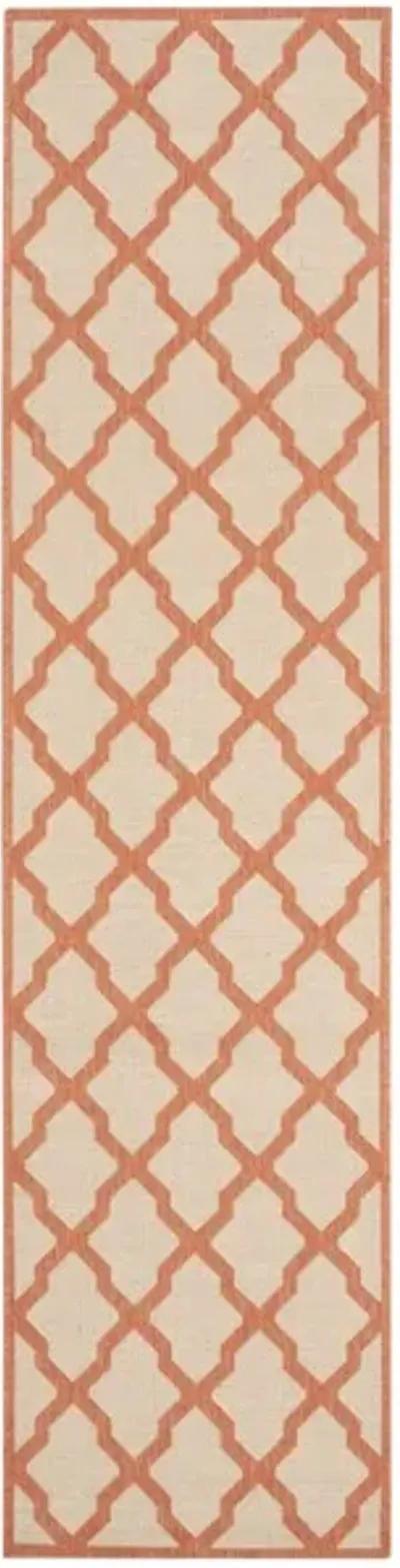 LINDEN 122 Collection LND122U-28 Creme / Brown 2'-2" X 8'