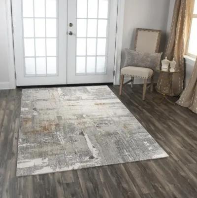 Anatolia Gray Abstract Recycled Polyester 9'x12' Rectangle Rug