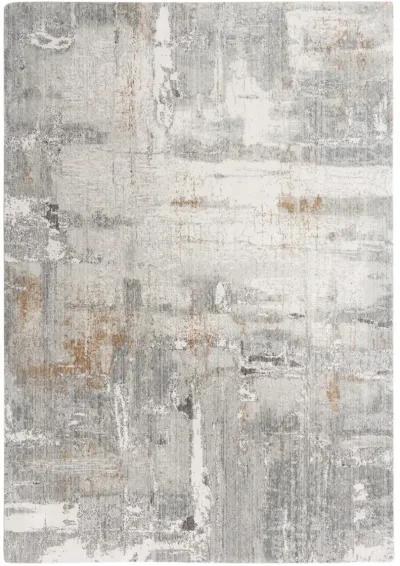 Anatolia Gray Abstract Recycled Polyester 9'x12' Rectangle Rug