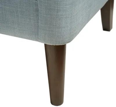 Madison Park Qwen Dusty Blue Button Tufted Accent Chair