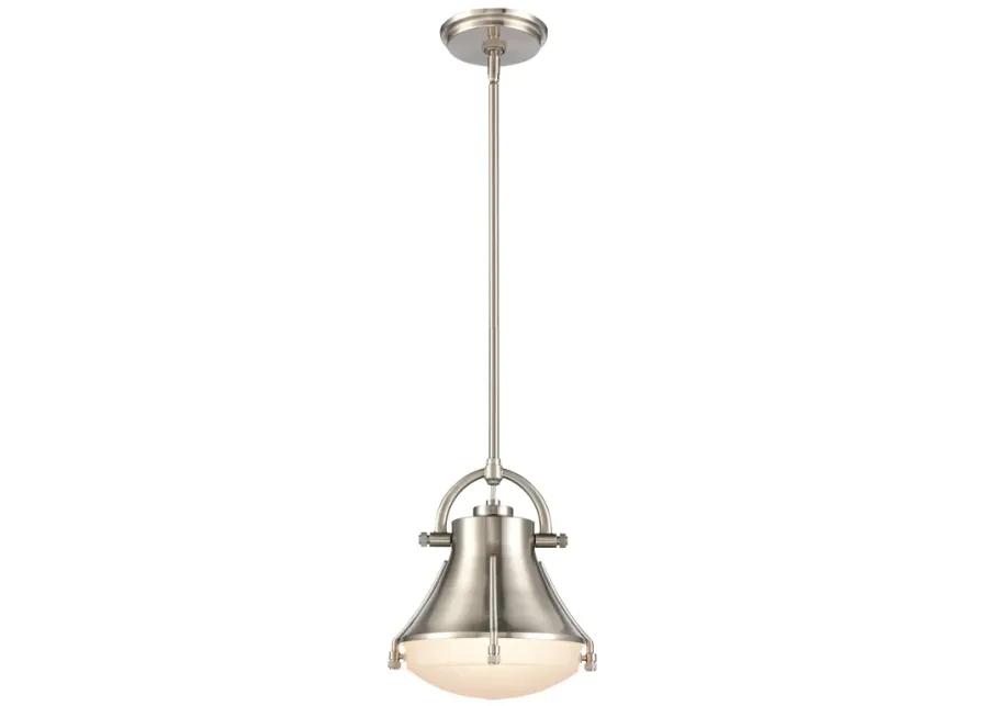 Urbanite 9" Wide 1-Light Mini Pendant - Satin Nickel