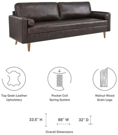 Valour 88" Leather Sofa