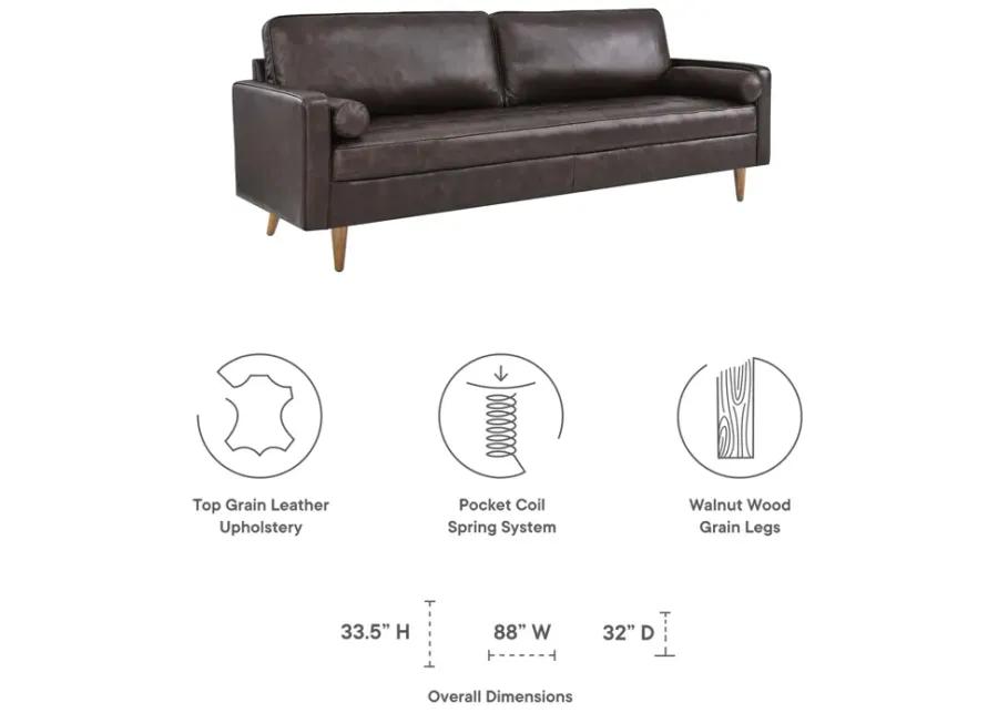 Valour 88" Leather Sofa