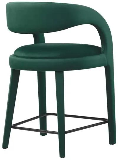 Pinnacle Performance Velvet Counter Stool Set of Two