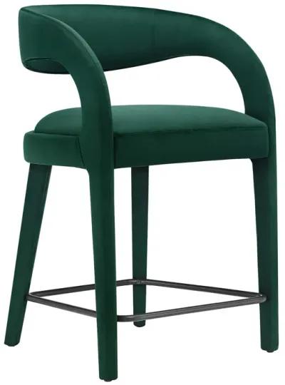 Pinnacle Performance Velvet Counter Stool Set of Two