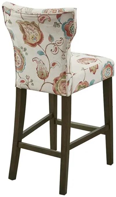 Madison Park Avila Orange Multi Tufted Back Counter Stool