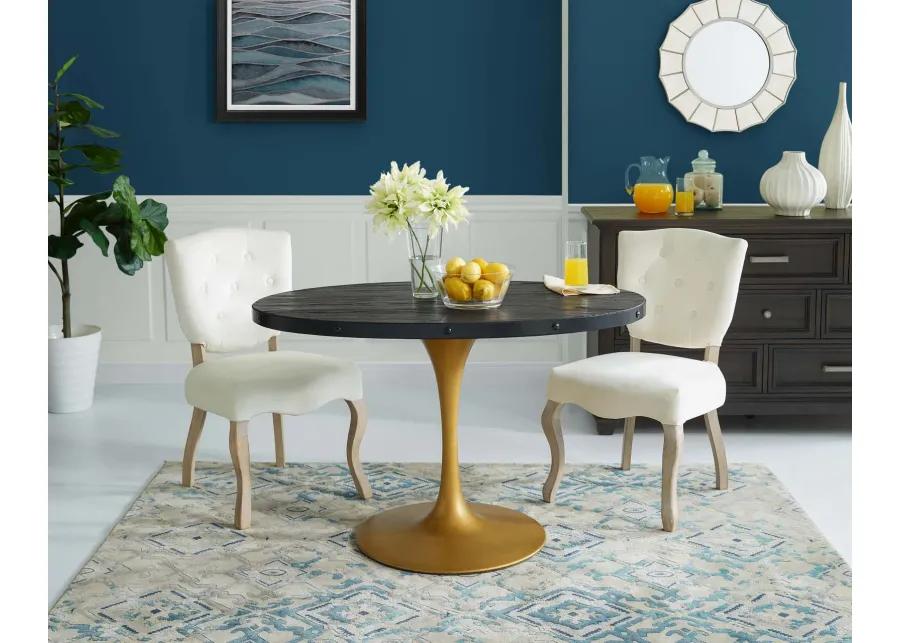 Drive 47" Oval Wood Top Dining Table