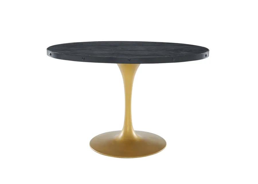 Drive 47" Oval Wood Top Dining Table