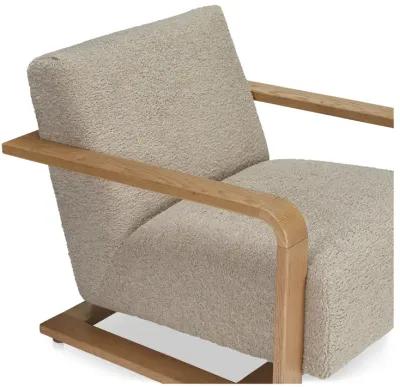 Eckersley Lounge Chair Beige Faux Shearling