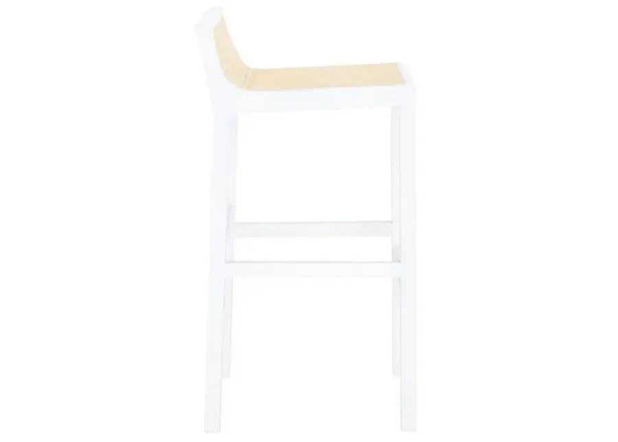 SAITO LOW BACK CANE BAR STOOL