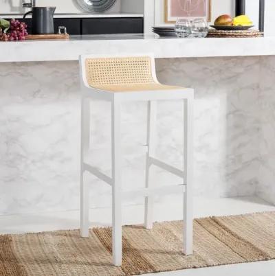 SAITO LOW BACK CANE BAR STOOL