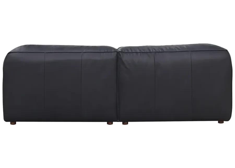 FORM NOOK MODULAR SECTIONAL VANTAGE BLACK LEATHER