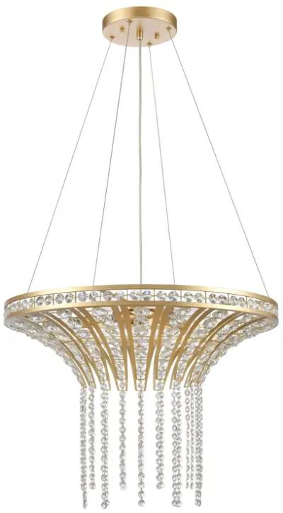 Fantania 24" Wide 6-Light Chandelier - Champagne Gold