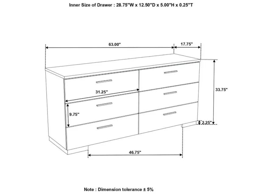 Bude 6-Drawer Dresser 