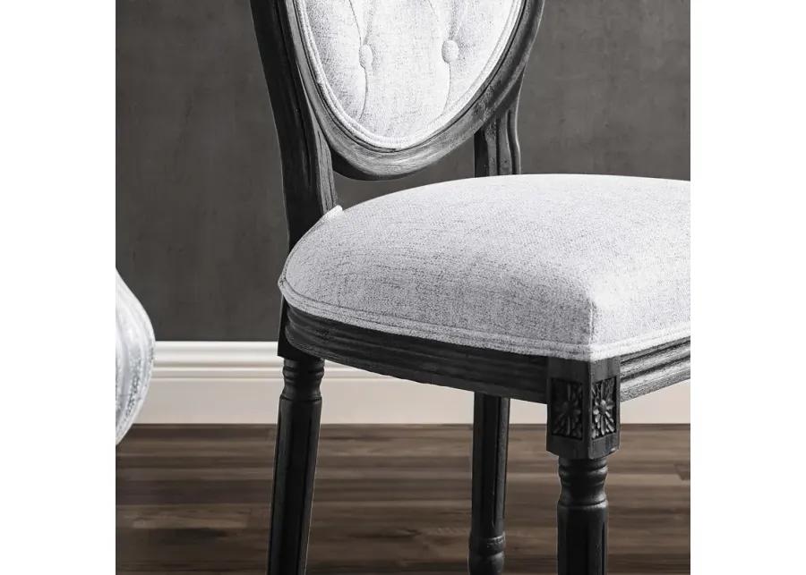 Arise Vintage French Upholstered Fabric Dining Side Chair