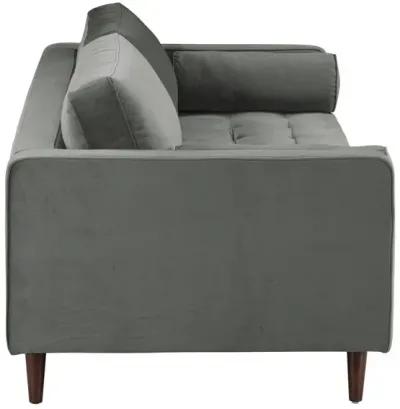 Cave Ash Gray Velvet Sofa