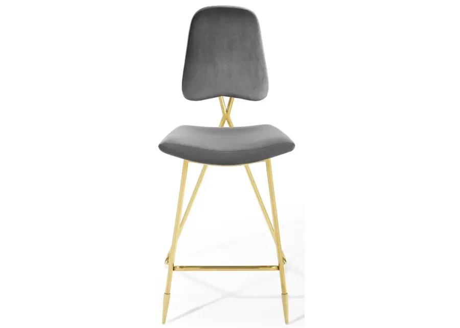 Ponder Bar Stool Performance Velvet Set of 2