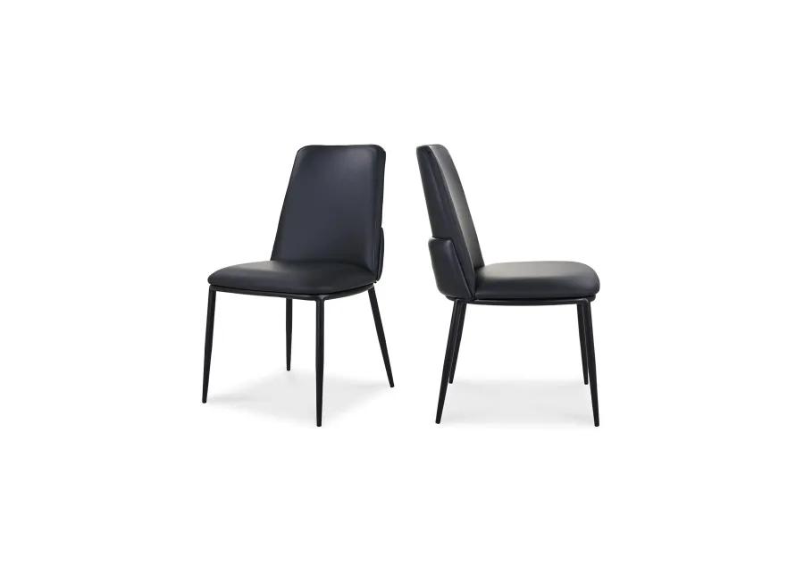 DOUGLAS DINING CHAIR BLACK-SET OF TWO