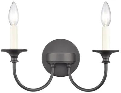 Cecil 14'' Wide 2-Light Vanity Light - Matte Black