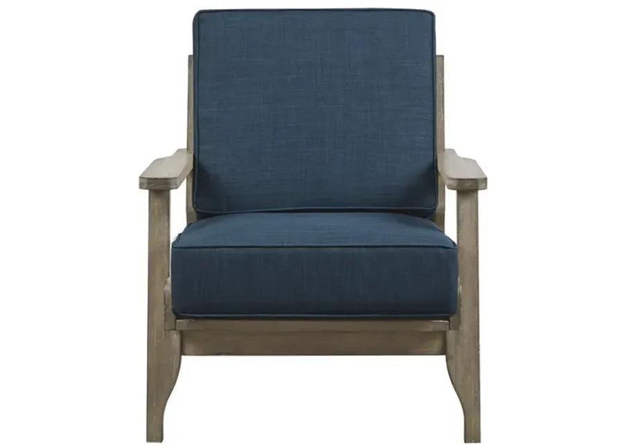 INK+IVY Malibu Navy Accent Chair