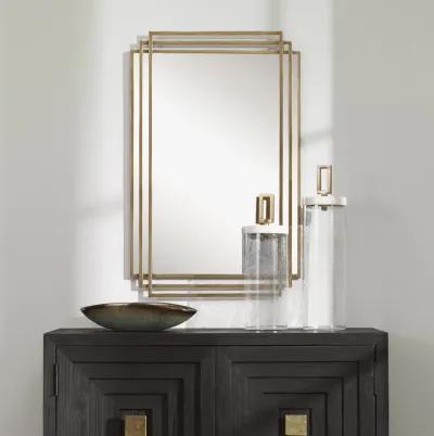 Amherst Brushed Gold Mirror