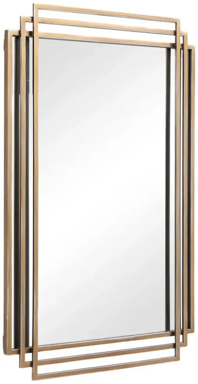 Amherst Brushed Gold Mirror