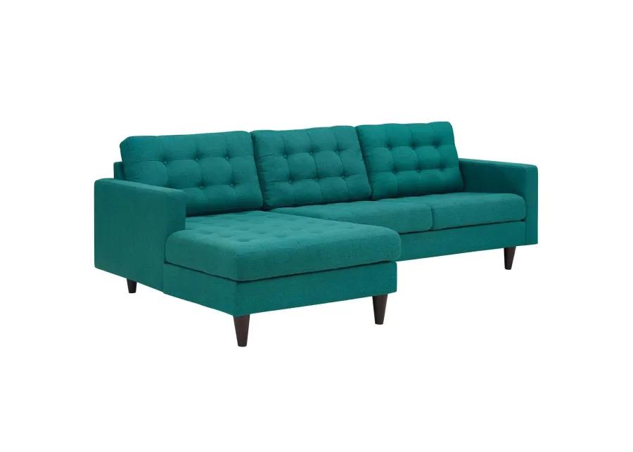 Empress Left-Facing Upholstered Fabric Sectional Sofa