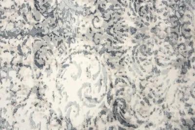 Chelsea Cream/Gray Vine/Scroll Polyester 5'3" x 7'6" Rectangle Rug