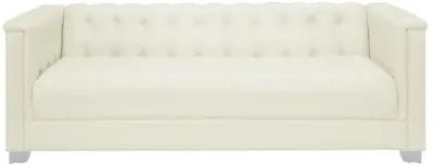 Chaviano 3-piece Upholstered Tufted Sofa Set Pearl White