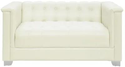 Chaviano 3-piece Upholstered Tufted Sofa Set Pearl White