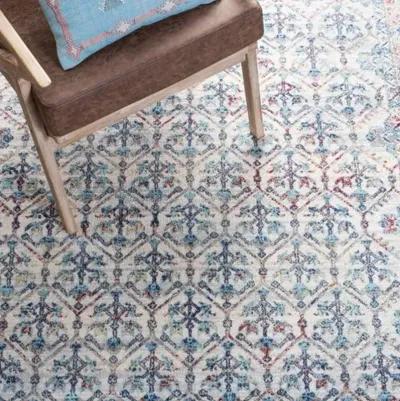 Brentwood 869 Ivory / Blue 6'-7" X 6'-7" Square Square Powerloomed Rug