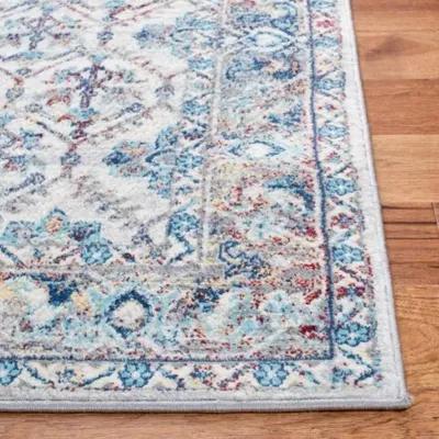 Brentwood 869 Ivory / Blue 6'-7" X 6'-7" Square Square Powerloomed Rug