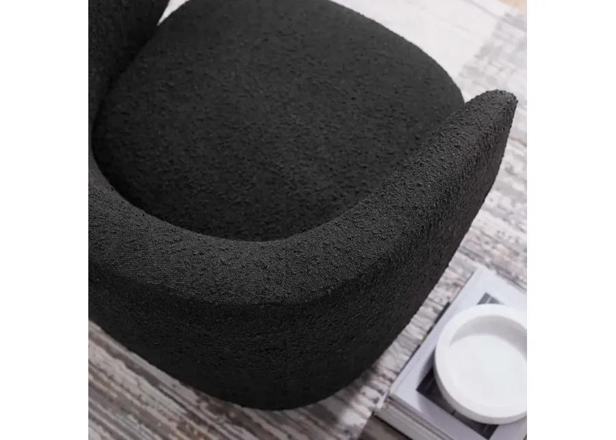 Celestia Boucle Fabric Swivel Chair