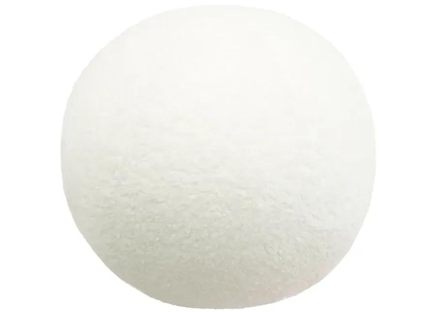 Boba Cream Vegan Shearling 9" Pillow