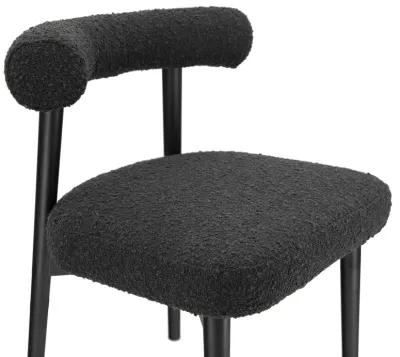 Spara Black Boucle Side Chair