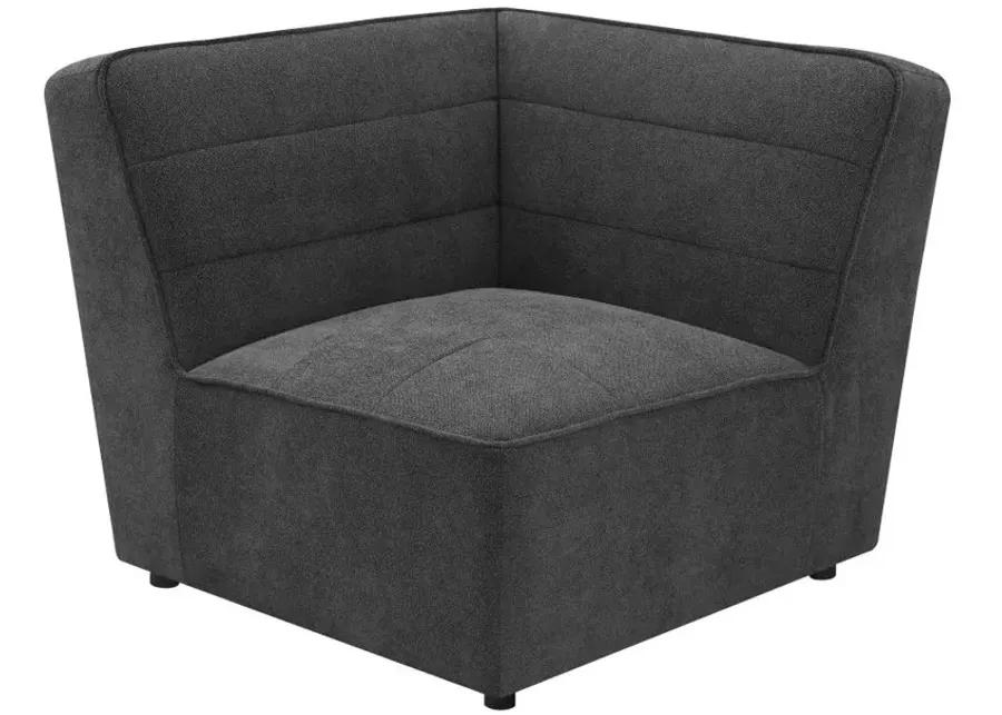 Sunny Upholstered Corner Dark Charcoal