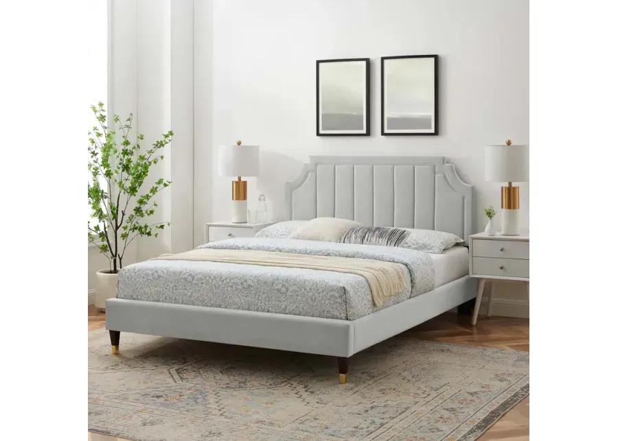 Sienna Performance Velvet Full Platform Bed